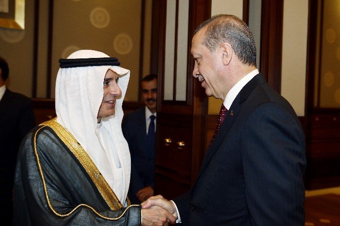 Cumhurbaşkanı Erdoğan, Suudi Arabistan Dışişleri Bakanı El-cubeyr’i Kabul Etti