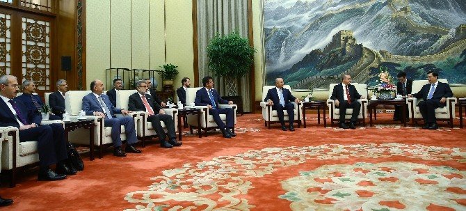 Erdoğan, Ulusal Halk Kongresi Başkanı Dejiang İle Görüştü