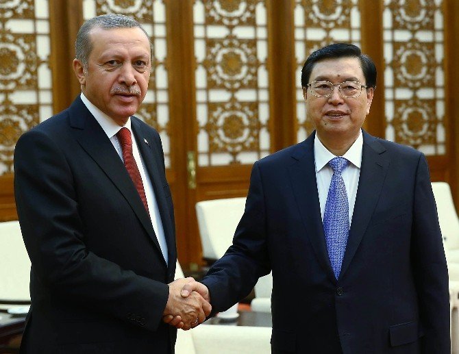 Erdoğan, Ulusal Halk Kongresi Başkanı Dejiang İle Görüştü