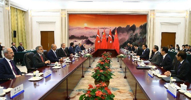 Cumhurbaşkanı Erdoğan, Çin Başbakanı Keqiang İle Görüştü