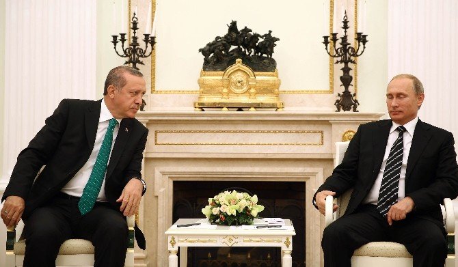 Cumhurbaşkanı Erdoğan, Putin’le Görüştü