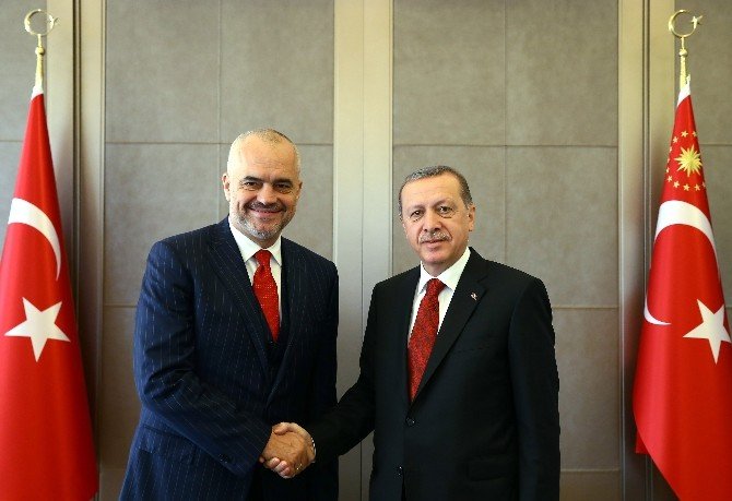 Cumhurbaşkanı Erdoğan Arnavutluk Başbakanı Rama’yı Kabul Etti