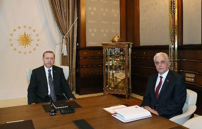 Cumhurbaşkanı Erdoğan, Tüba Başkanı Acar’ı Kabul Etti