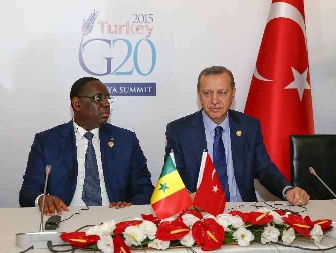 Cumhurbaşkanı Erdoğan, Senegal Cumhurbaşkanı Sall İle Görüştü