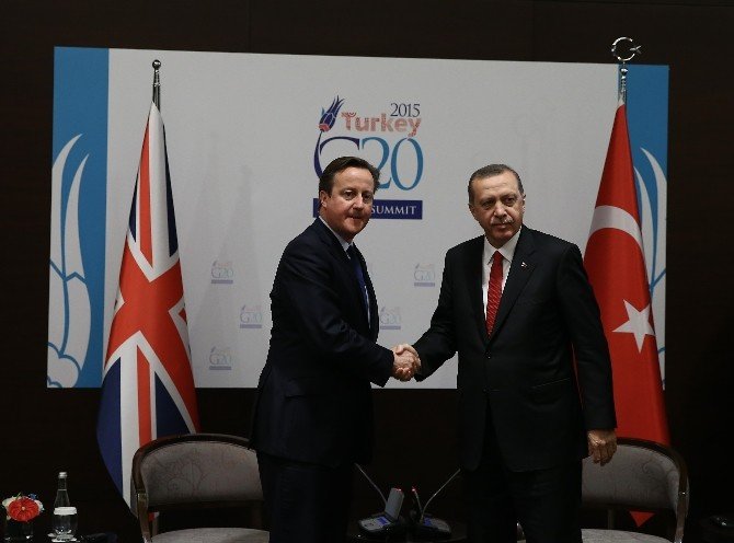 Cumhurbaşkanı Erdoğan, Cameron İle Görüştü