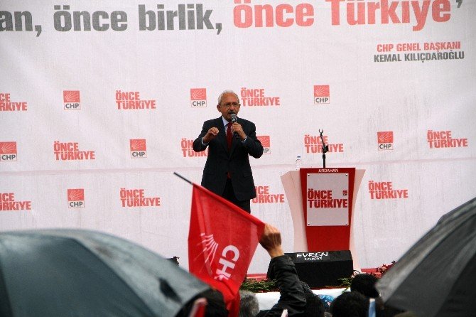 Chp Genel Başkanı Kemal Kılıçdaroğlu: