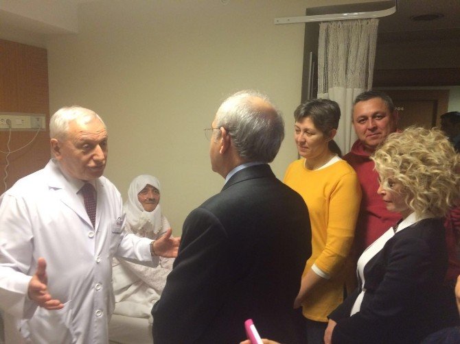 Kılıçdaroğlu, Başkan Kurt’un Ablasını Hastanede Ziyaret Etti