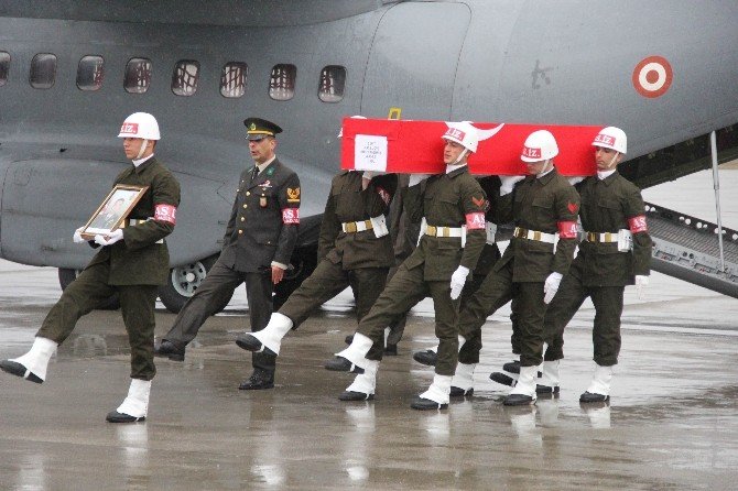 Şehit Astsubay Samsun’da Törenle Karşılandı