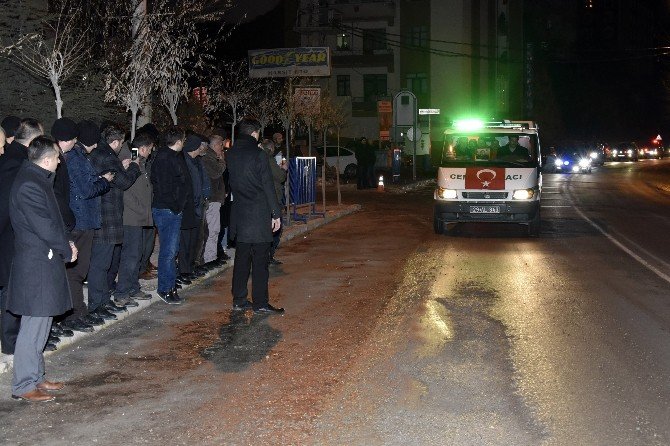 Şehit Teğmen Erdoğan’ın Cenazesi Gümüşhane’ye Getirildi