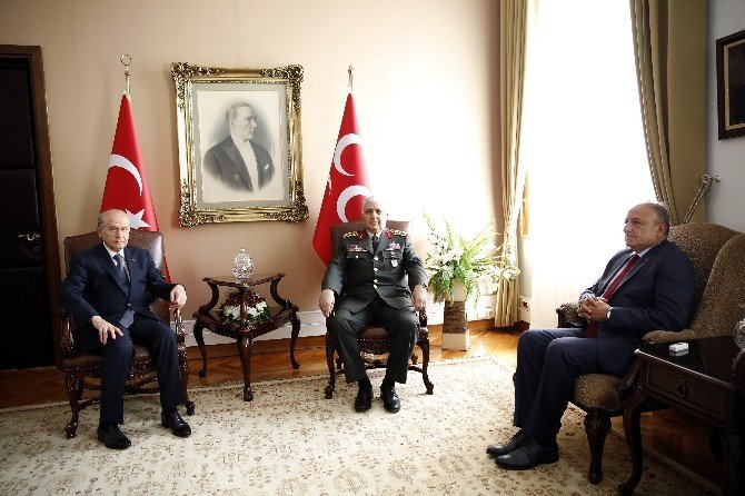 Genelkurmay Başkanı Orgeneral Özel’in, Bahçeli’ye Veda Ziyareti Sona Erdi