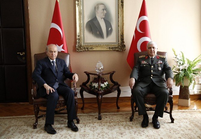 Genelkurmay Başkanı Orgeneral Özel’in, Bahçeli’ye Veda Ziyareti Sona Erdi