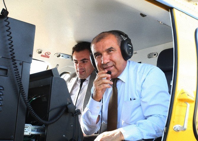 Bakan Alaboyun’dan Enerji Hatlarına Helikopterli Denetim