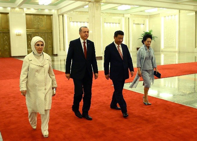 Erdoğan, Çin’de Onuruna Verilen Yemeğe Katıldı