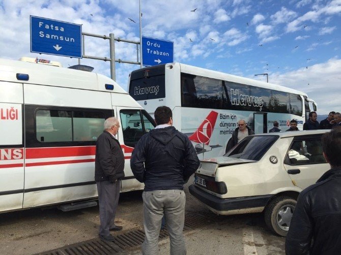 Fatsa’da Trafik Kazası: 1 Yaralı