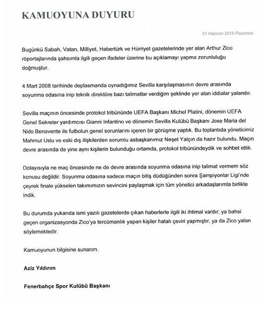 Aziz Yıldırım’dan Alex De Souza’ya Sert Cevap