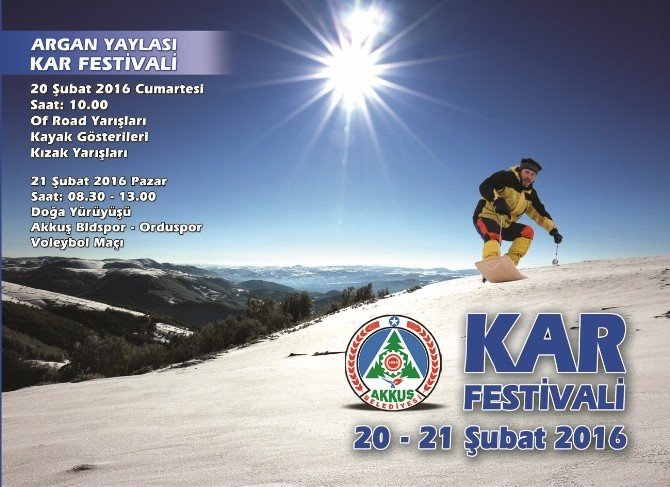 Akkuş’ta Kar Festivali Yapılacak