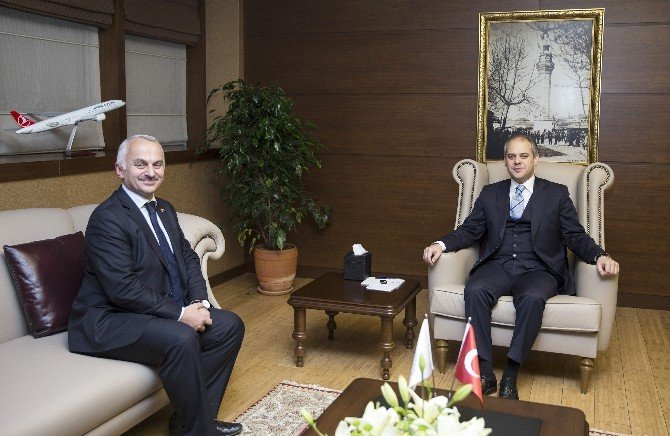 Bakan Çağatay Kılıç, Thy Genel Müdürü Kotil’i Kabul Etti