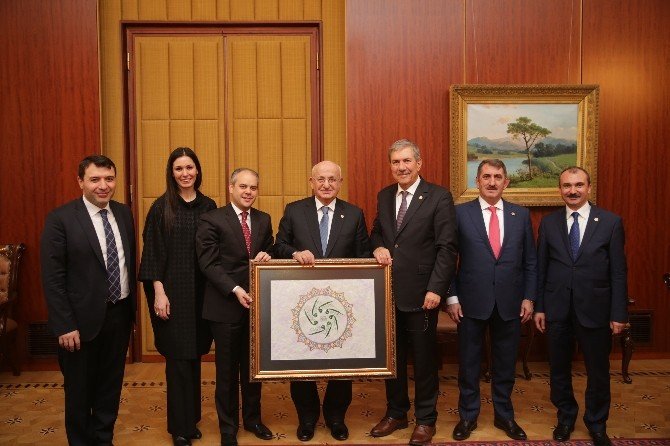 Samsun Heyetinden Tbmm Başkanı Kahraman’a Ziyaret