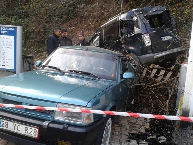 Giresun’da Trafik Kazası Ucuz Atlatıldı