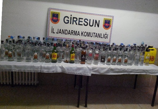 Giresun’da Yılbaşı Öncesi Sahte İçki Ele Geçirildi