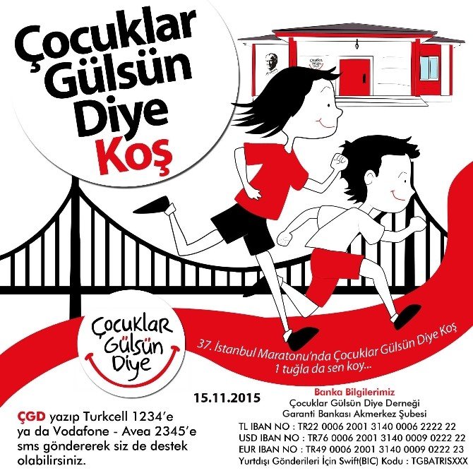 Çocuklar Gülsün Diye Derneği Eğitim İçin Koşuyor