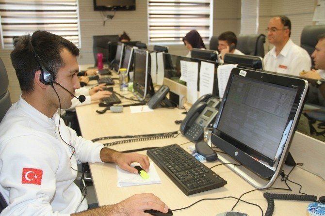Samsun’da 112’ye Günlük 6 Bin Çağrı Geliyor