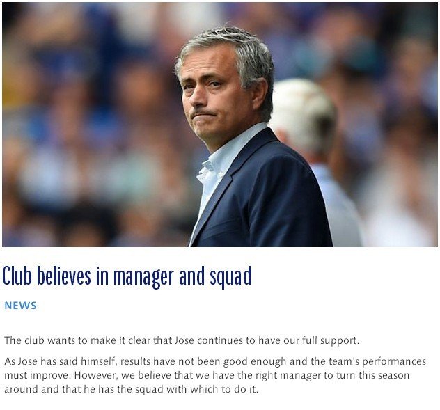 Chelsea, Mourınho’ya Güveniyor