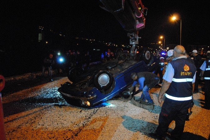 Amasya’da Otomobil Irmağa Uçtu