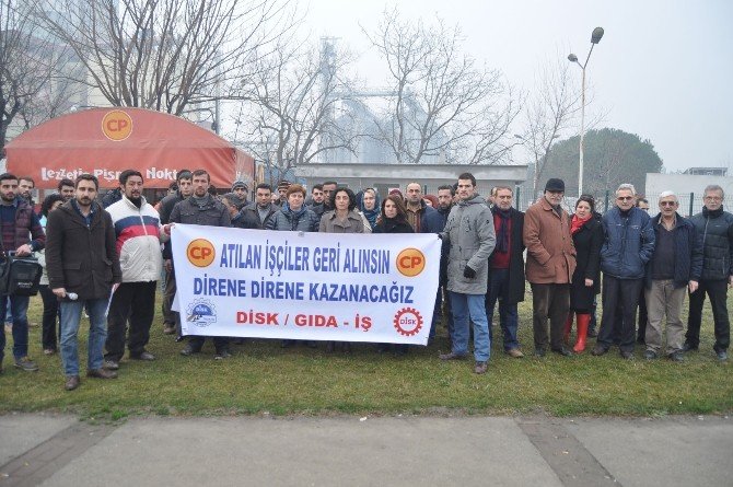 İşçilerin Eylemine Vekil Desteği