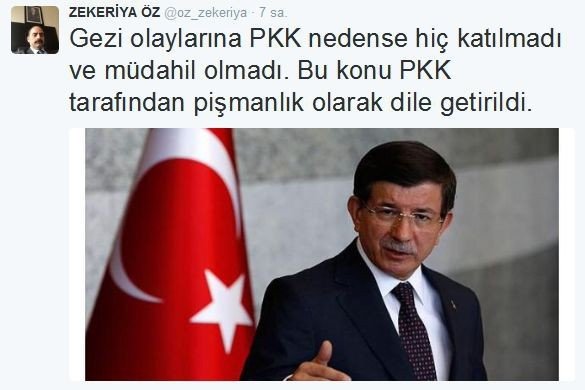 İstanbul Cumhuriyet Başsavcılığı’ndan Zekeriya Öz’e "Tweet" Soruşturması