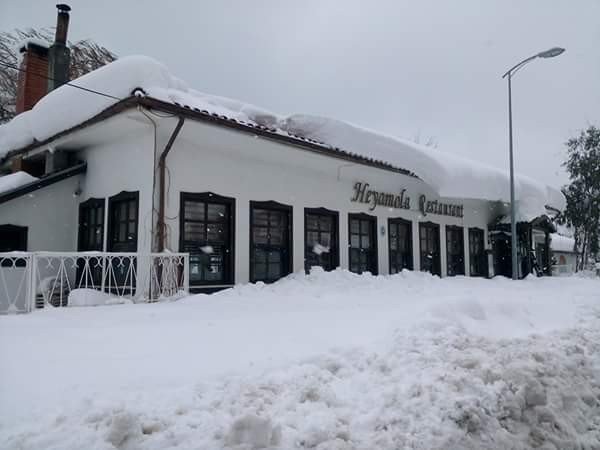 İnebolu’dan Kartpostallık Kar Manzaraları