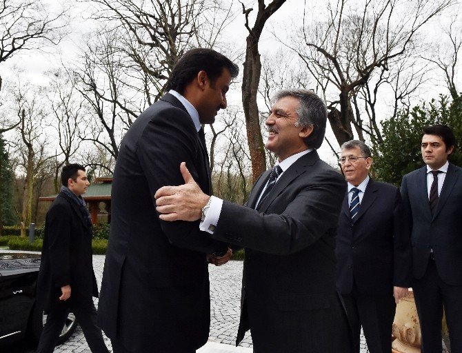Katar Emiri, Abdullah Gül’e Taziye Ziyaretinde Bulundu