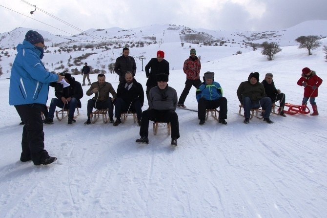 Bayburt’ta Kayak Ve Kızak Yarışması