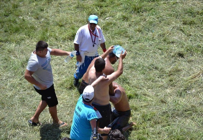 Pehlivanlar Sıcak Havayla Da Mücadele Edecek
