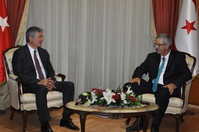 Kktc Başbakanı Kalyoncu, Görev Süresi Dolan Büyükelçi Akça’yı Kabul Etti