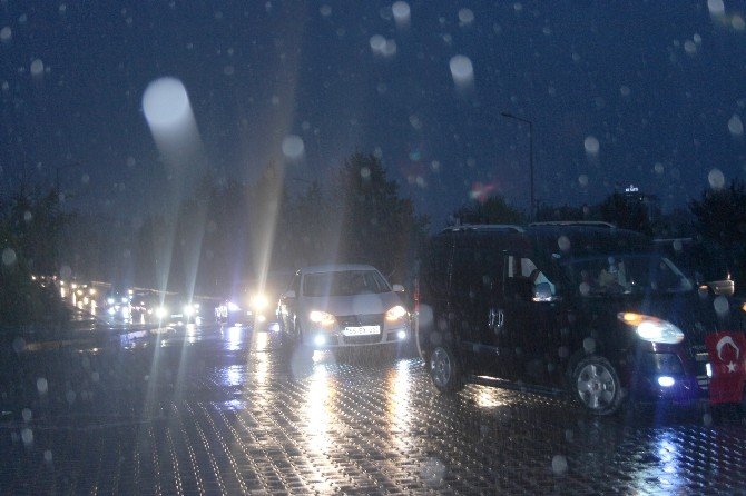 Çarşamba’da Teröre Tepki Konvoyu