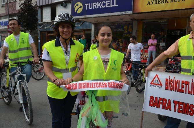 Bafra’da Madde Bağımlılığına Karşı Pedal Çevirdiler