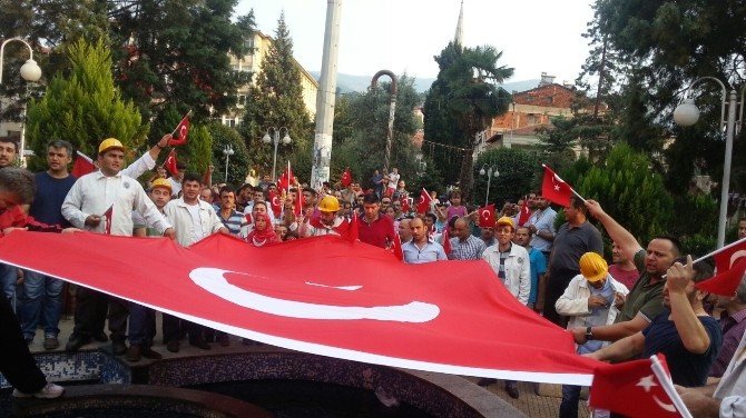 Devrekli Madencilerden Teröre Tepki Yürüyüşü