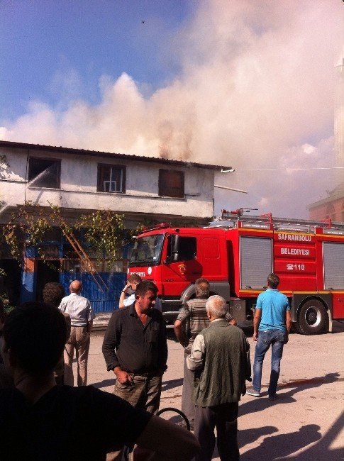 Safranbolu’da İş Yeri Yangını