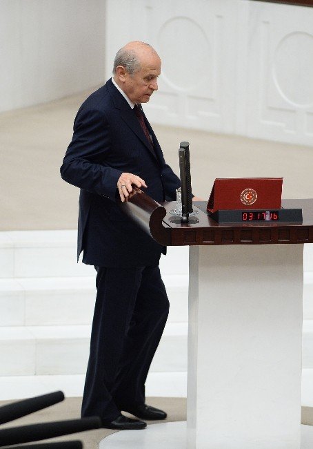 Mhp Lideri Bahçeli Yemin Etti
