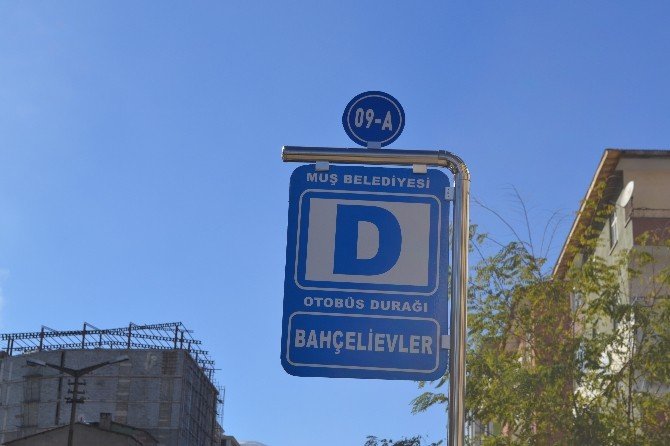 Muş’ta Otobüs Durak Yerleri Yenilendi