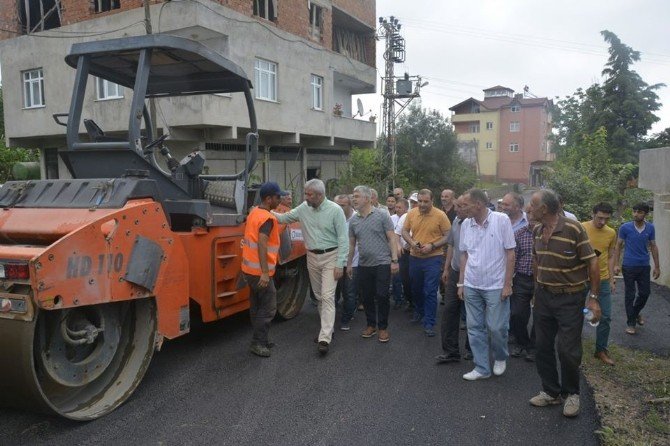 Başkan Yılmaz Fatsa’da Asfalt Çalışmalarını İnceledi