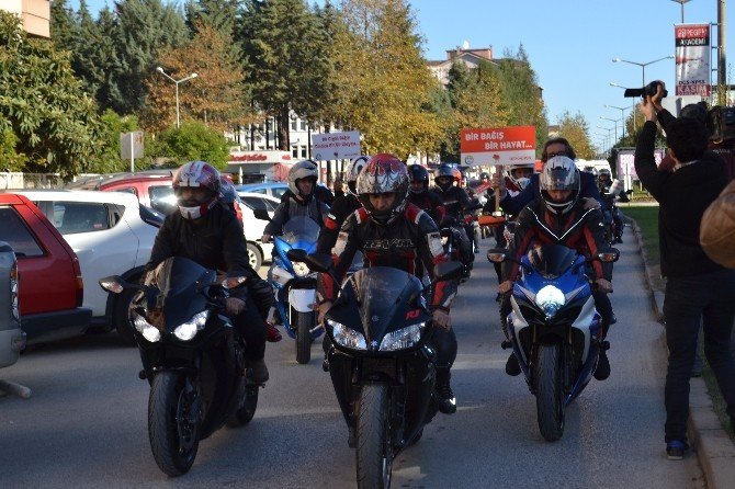 Motosikletçilerden Organ Bağışına Destek