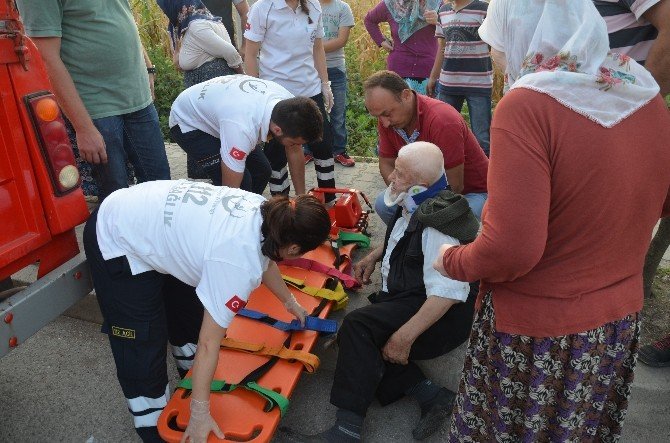 Otomobilin Çarptığı Yaya Yaralandı