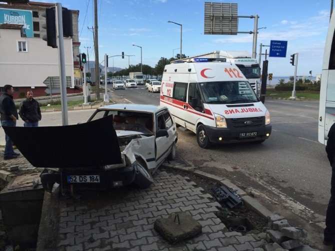 Fatsa’da Trafik Kazası: 1 Yaralı