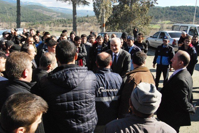 Eylemdeki İşçilere Müjdeyi Tatlıoğlu Verdi
