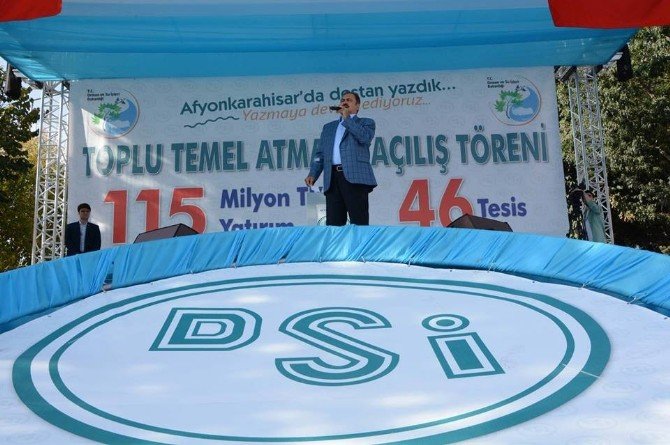 Bakan Eroğlu, Afyonkarahisar’da 28 Tesisin Temelini Attı