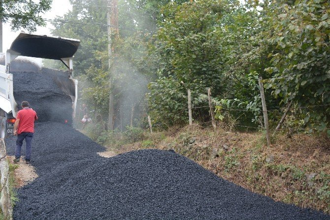 Trabzon’da Bulak Mahallesi’nde Asfalt Sevinci