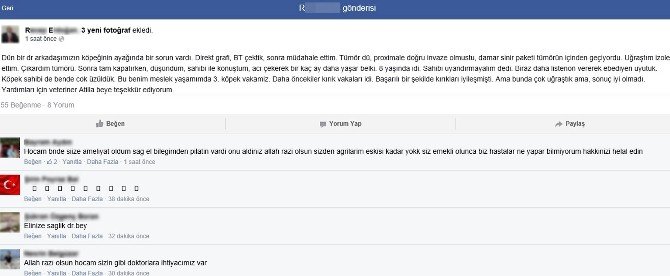 Devlet Hastanesinde Köpeği Ameliyat Etti