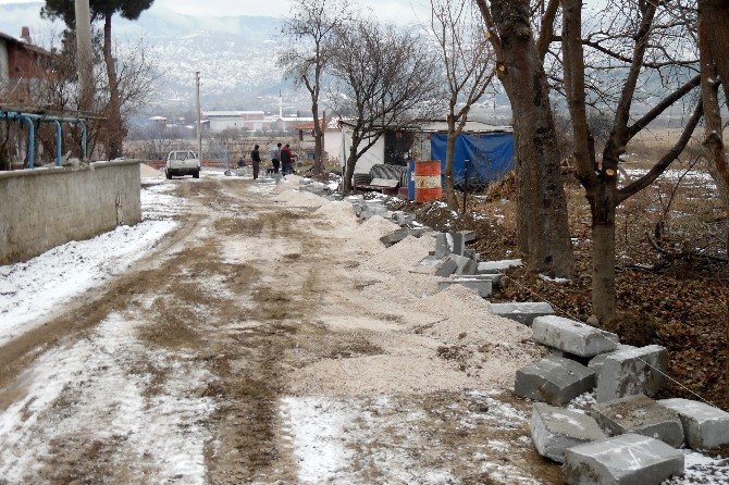 Osmancık’ta Parke Taşı Çalışmaları